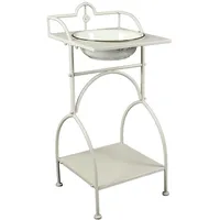 Ambiente Haus Waschschüssel mit Stand - eckig in beige | Gr.: onesize