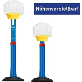Lemodo Kinder Basketballkorb höhenverstellbar, Basketballständer mit praktischer Ablage