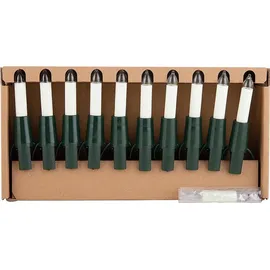 Narva Schwibbogenkette mit 10 Kleinschaftkerzen von NARVA Lichterketten - Weiß/Grün