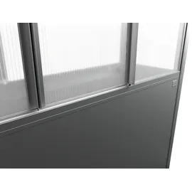 Biohort Gewächshaus Florentina Maxi 2 m x 0,5 m Quarzgrau-Metallic