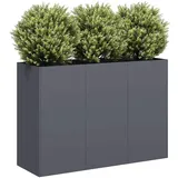 vidaXL Pflanzkübel 120 x 40 x 80 cm Anthrazit