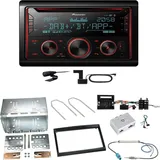 Pioneer FH-S820DAB DAB+ Bluetooth Einbauset für Peugeot 207 307 Partner Expert