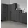 mokebo Der Lange 60 x 180 x 34 cm Schwarz