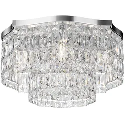 Deckenlampe Deckenleuchte Wohnzimmerlampe Esszimmerleuchte Metall Kristalle E14