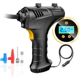 Kabelloser Reifenkompressor, Tragbare 12v-usb-akku-reifenpumpe, Elektrische Digitale Reifenpumpe Mit Led-leuchte Für Auto, Motorrad Und Fahrrad