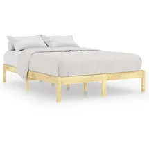 vidaXL Massivholzbett 180 x 200 cm Braun
