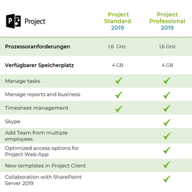 Microsoft Project Professional 2019 5 Benutzer ESD DE Win