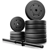 Trex Sport Langhantel Set 46 kg Hantelset mit Langhantelstange 150 cm