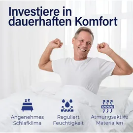 knerst Topper 7-Zonen-Komfort 100 x 200 cm Weiß