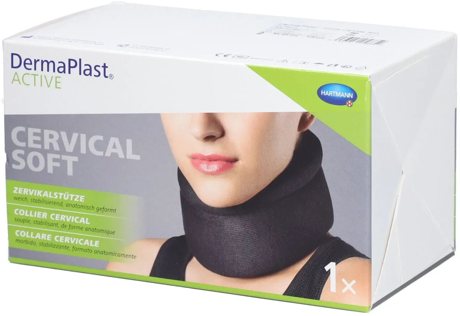 Hartmann Dermaplast Active Cervical niedrig hoch Collier cervical taille 2 34-40 cm