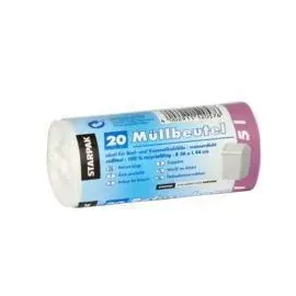Papstar Müllbeutel 5 l weiß 16,0 μm, 20 St.