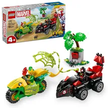 LEGO Marvel Super Heroes Spielset - Actionspaß mit Spin und Electro in ihren Dino-Flitzern