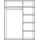 hom'in Drehtürenschrank Benton 154 x 209 x 60 cm Dunkelgrau/Eiche