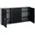 KÜPPER Hängeschrank Stahlblech 120x60x20 cm schwarz 3 Türen 4 Fachböden
