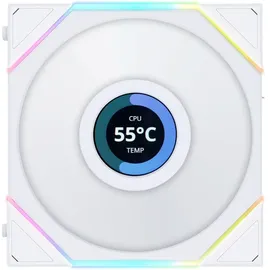 Lian Li UNI FAN TL LCD 120 RGB, Weiß LED-Steuerung, 120mm, 3er-Pack (12TLLCD3W)