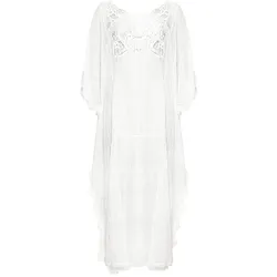 Strandkleid NASSAU BEACH "NB231050", Damen, Gr. OS, Einheitsgröße, weiß, 100% Polyester, Kleider