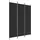 vidaXL 3-tlg. Paravent Schwarz 150x200 cm Stoff