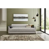 Atlantic Home Collection Schlafsofa, mit Bettfunktion, inklusive Topper mit abnehmbarem Bezug grau Sofas, 69862829-0
