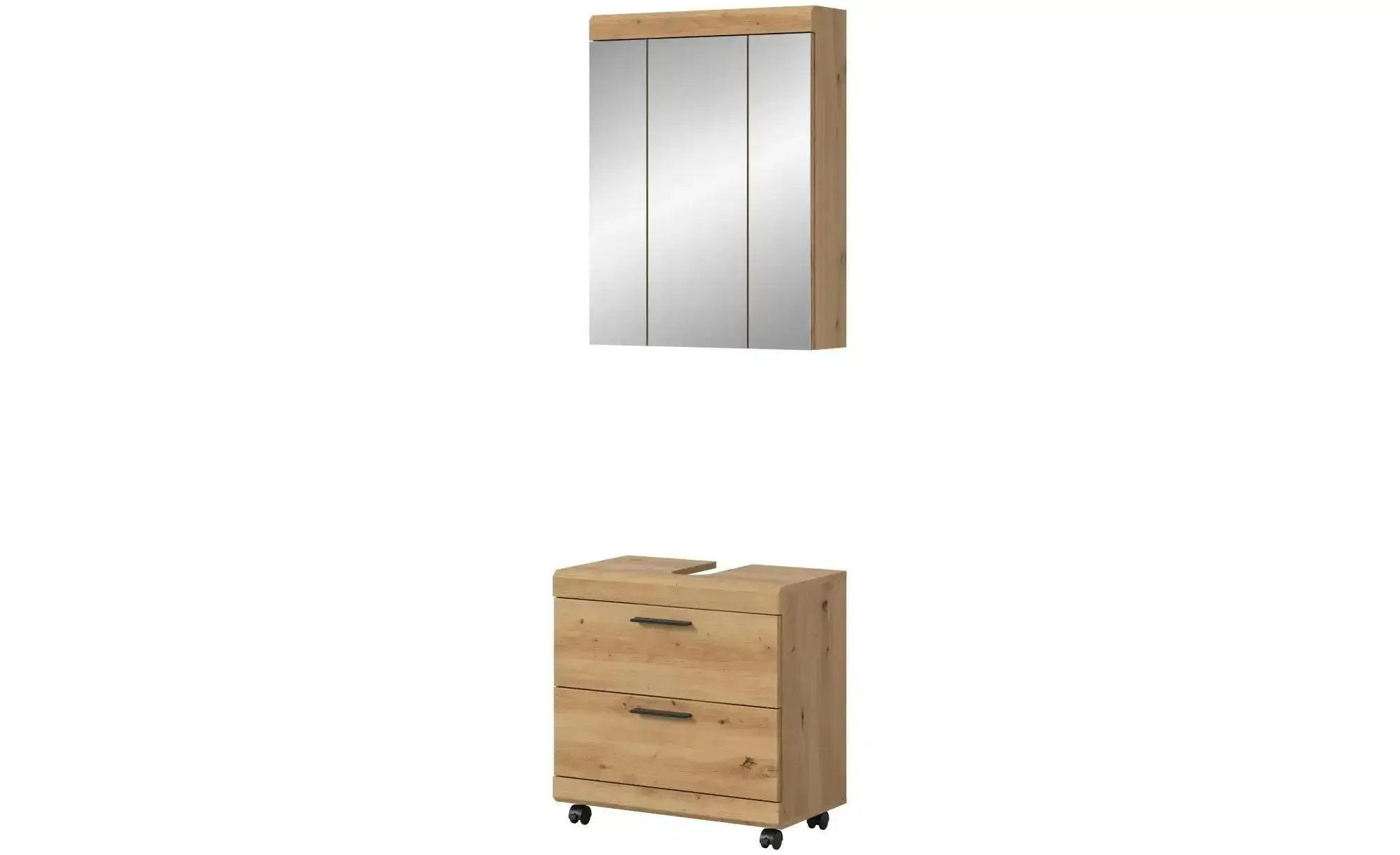 Badkombination   ¦ holzfarben ¦ Maße (cm): B: 60 H: 191