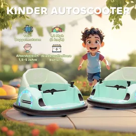 aiyaplay 12V Kinder Elektroauto Autoscooter grün (1-tlg)