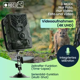 casativo-tech 4K-UHD-Wildkamera Bunt