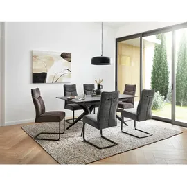 Novel 95 x 76 x 180-230 cm grau/schwarz