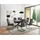 Novel 95 x 76 x 180-230 cm grau/schwarz