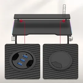 huzaro Hero 5.0 Gaming-Tisch Schwarz