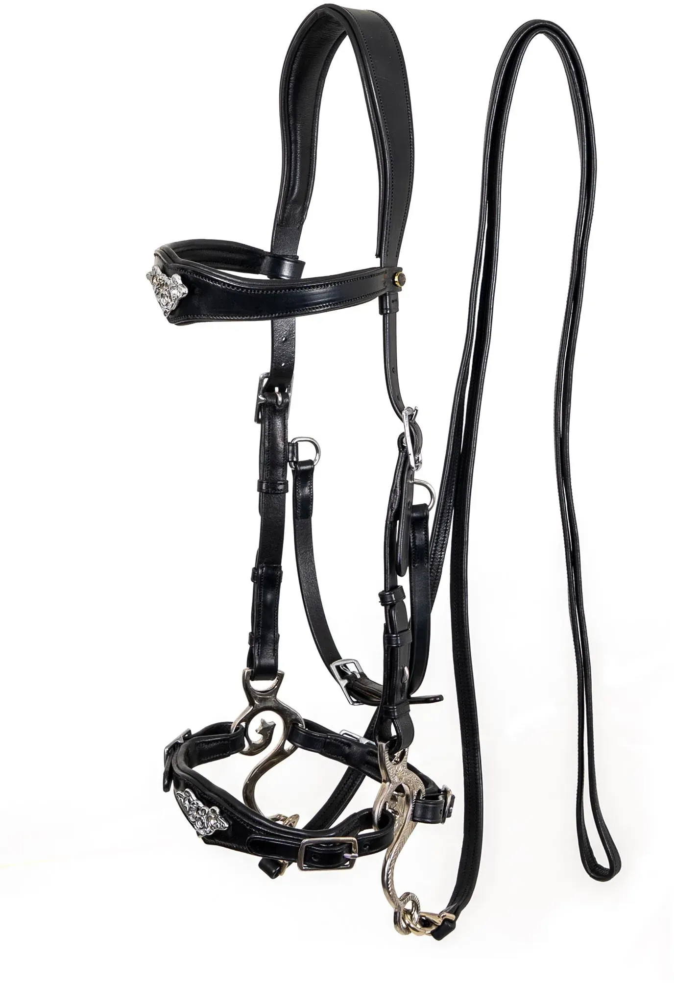 F.R.A. Freedom Riding Articles Imperial Hackamore Zaum mit Zügeln (System 2)