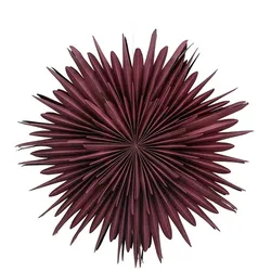 Ebuy24 Sälen Weihnachtsstern mit Licht Papier Ø80 cm Pendelleuchte dunkelrot.