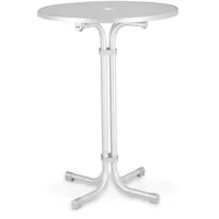 BEST Freizeitmöbel Multiflex Stehtisch Ø 80 x 110 cm weiß klappbar