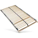 Lattenrost 100x200, 28 Latten, 7 Zonen Lattenrost mit stabilem Buchenholzrahmen, belastbar bis 150kg, Hergestellt in Deutschland, Selbstmontage