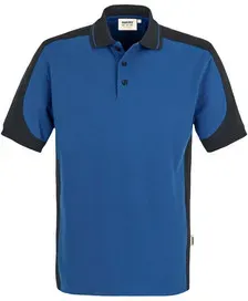 Poloshirt Contrast Mikralinar® 839, royalblau/anthrazit, Größe 2XL - royalblau - 2XL