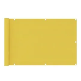 vidaXL Balkon-Sichtschutz Gelb 90x400 cm HDPE