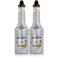 Monin Fruchtpüree Mix Banane 1L - Cocktails Milchshakes (2er Pack)