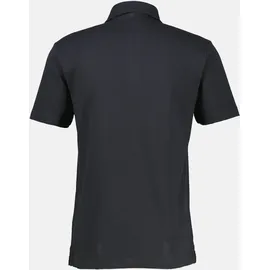 Lerros Basic Poloshirt mit Logostick, unifarben - Black - S