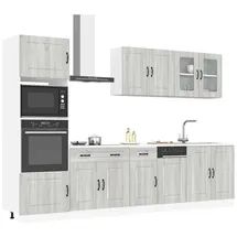 vidaXL Küchenschrank-Set Kalmar 7-tlg. Grau