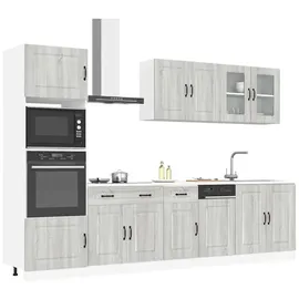 vidaXL Küchenschrank-Set Kalmar 7-tlg. Grau