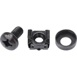 HMF Käfigmuttern 61012 12 Stück Schwarz