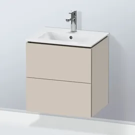 Duravit Waschtischunterschrank 2 Auszüge 52 x 42,1 x 55 cm Grau Matt