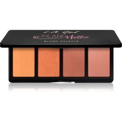L.A. Girl Cosmetics Fanatic Rouge Palette Farbton Island Hottie 4x4 g