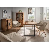 bene living Indoormöbelset Diningsessel Matera Beige & Tisch Catania Gestell U-Form