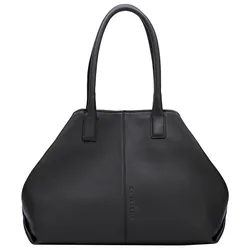 Shopper LIEBESKIND BERLIN "CHELSEA KODIAQ SHEEP Chelsea M", Damen, Gr. B/H/T: 39cm x 27cm x 14cm, schwarz, Leder, Taschen, Zertifiziert nach Leather Working Group