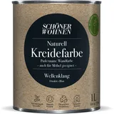 Schöner Wohnen Farbe Naturell Kreidefarbe 'Wellenklang' dunkelblau matt 1 l