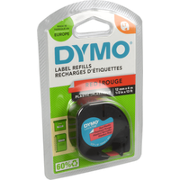 Dymo Originalband 91223 schwarz auf rot 12mm x 4m