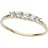 FIRETTI Goldring "Schmuck Geschenk Gold 333 Memoire Ring" Gr. 17, gold (gelbgoldfarben, kristallweiß), Fingerringe, Damen, 17, Gelbgold 333, 3mm, Goldring, mit Zirkonia (synth.)