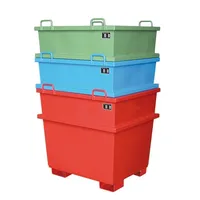 Bauer Südlohn Universalcontainer UC 1000, lackiert, Feuerrot