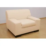 DOMO collection Sessel Norma Top Kunstleder 110 x 74 x 85 cm Beige