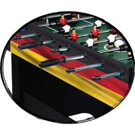 CARROMCO Kickertisch Deutschland-XT Fußballtisch Kicker Limitierte EM-Edition 4x Kickerbälle - Schwarz/Rot/Gold