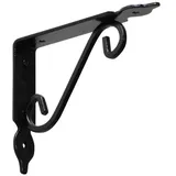 Regalhalter 140x110mm Regalträger Regalwinkel Wandkonsole Antik Retro Schwarz